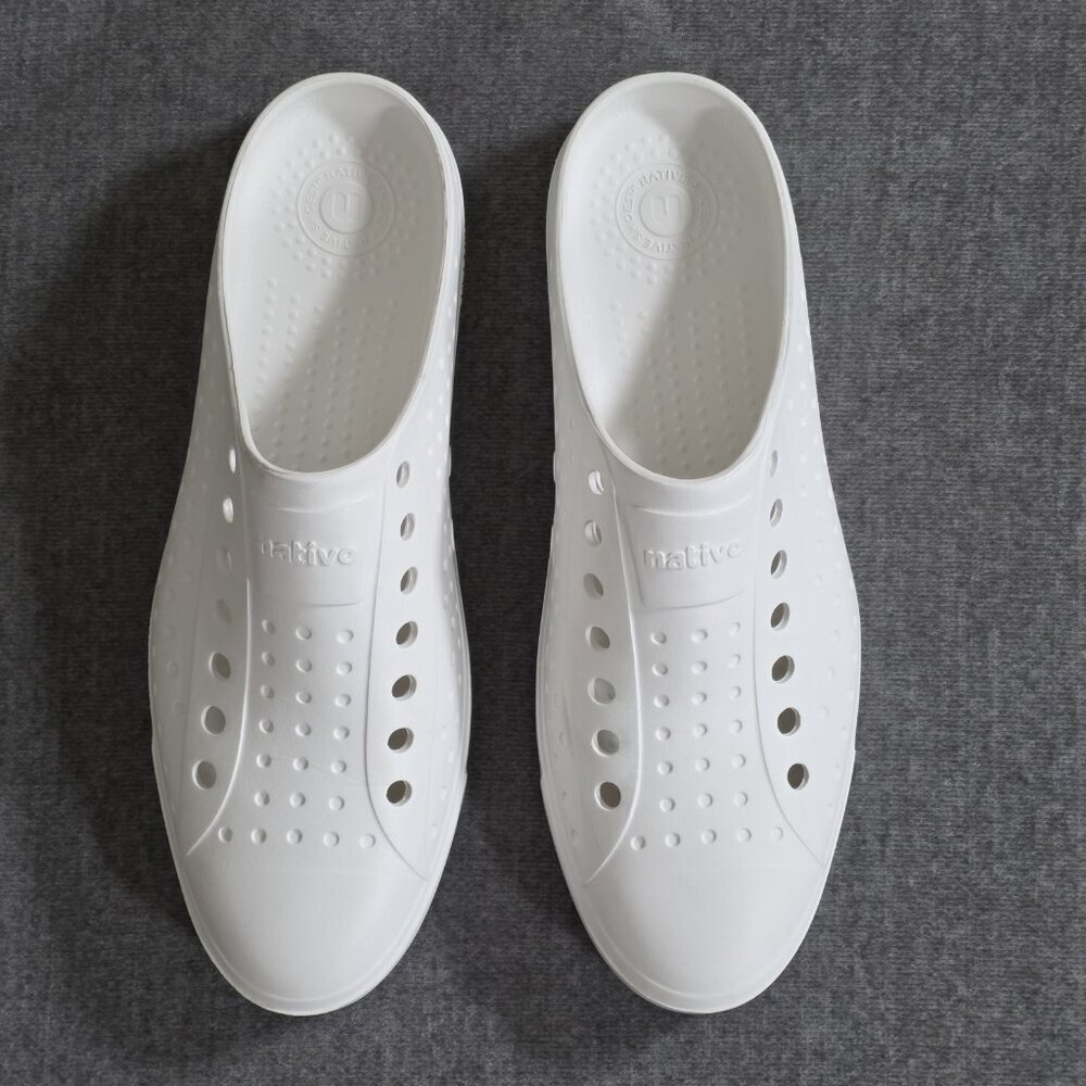 Native Jefferson Sugarlite Clogs Slip On Shoes Mens US 8 Women US 10 White Beach - Picture 4 of 16